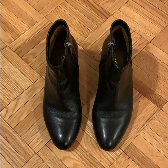 Coach Black Leather Ankle Boots - Picture 3 of 3